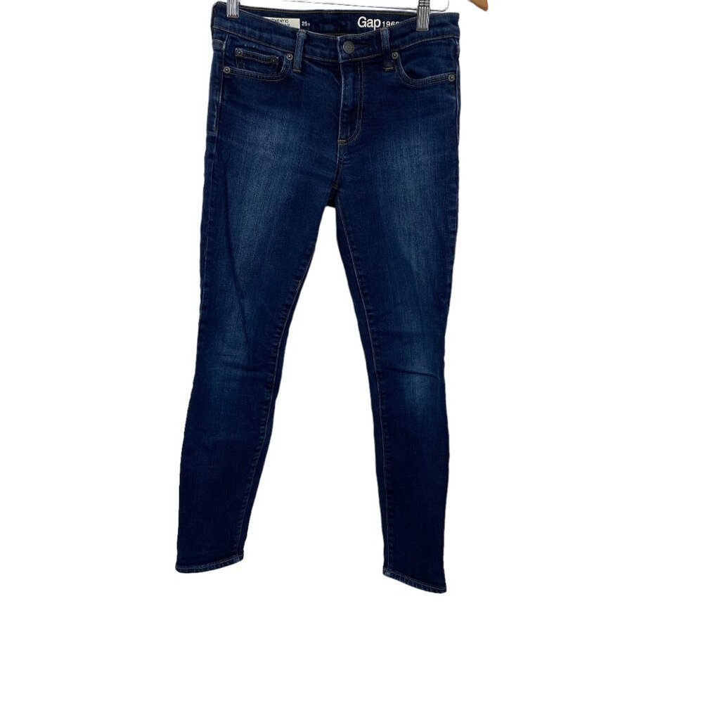 Gap 1969 Authentic True Skinny Dark Wash Size 25 S Women's Denim Jeans